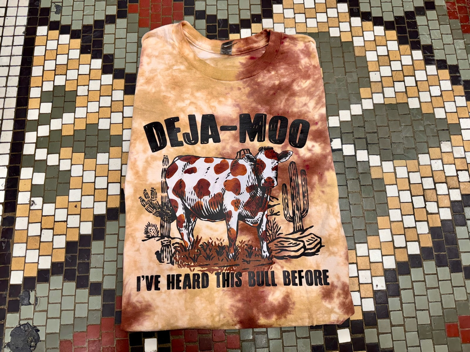 Pre-Order Deja Moo - I've Heard This Bull Before T-shirt Dicey Dyes