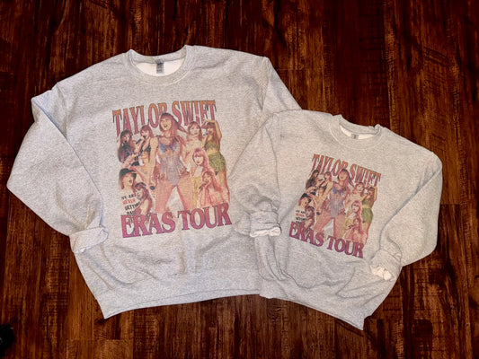 Pre-Order Mama and Mini Taylor Swift Era Tour Crewneck Dicey Dyes