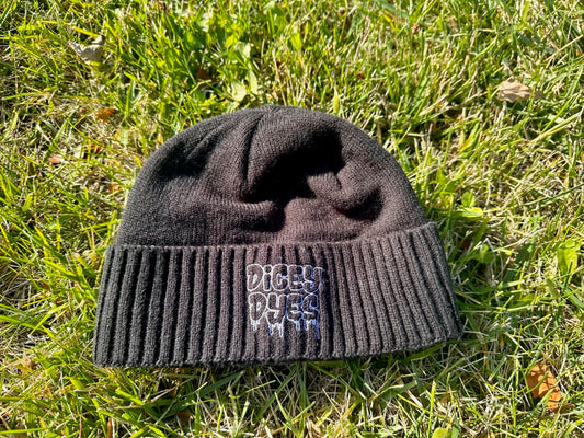 Dicey Dyes Embroidered Beanies Ready to Ship Dicey Dyes