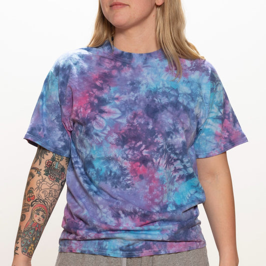 Pre-Order Purple and Pink Splatter T-Shirt Dicey Dyes