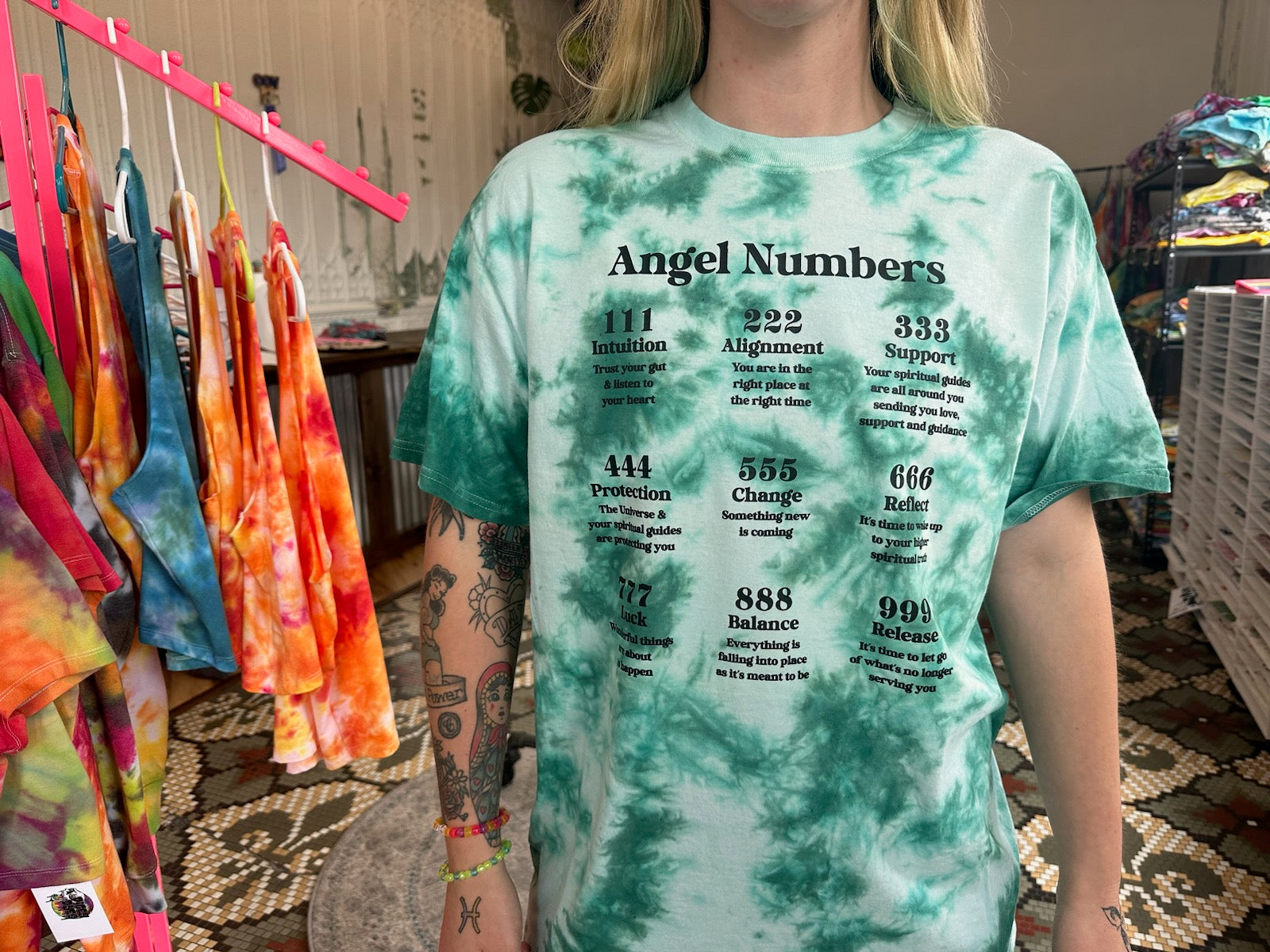Pre-Order Angel Numbers T-shirt Dicey Dyes
