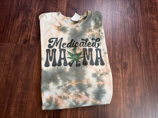 Medicated Mama T-Shirt - Ready To Ship Dicey Dyes