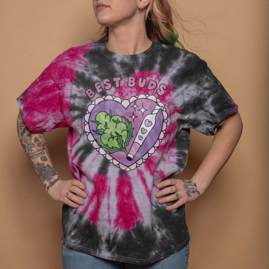 Pre-Order Flowers & Joints T-Shirt Dicey Dyes