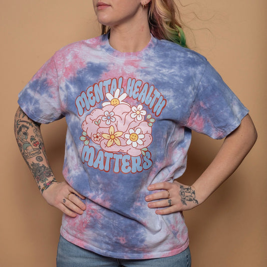 Pre-Order Menal Health Matters T-Shirt Dicey Dyes
