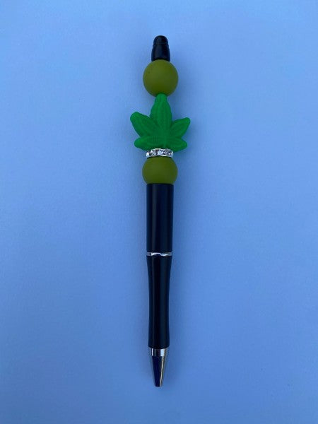 Beaded Pen - Plant (Green) - Ready to Ship Dicey Dyes