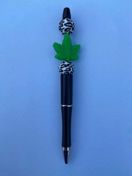 Beaded Pen - Plant (Leopard) - Ready to Ship Dicey Dyes