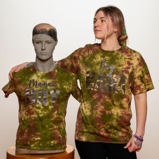 Pre-Order Youth and Adault Boy Mom T-Shirt Set Dicey Dyes