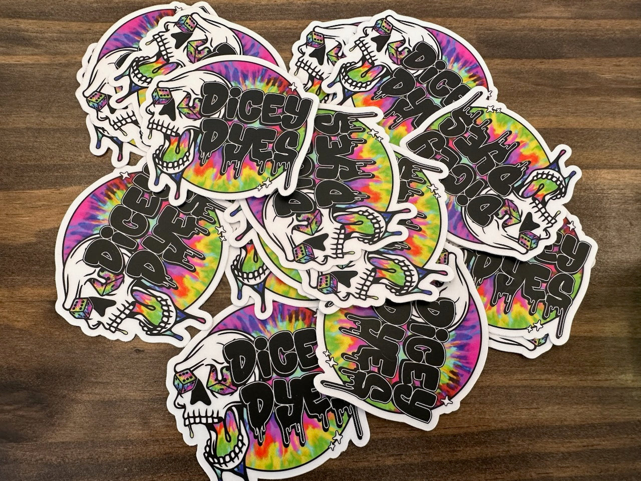 Dicey Dyes Logo Stickers - Ready to Ship Dicey Dyes