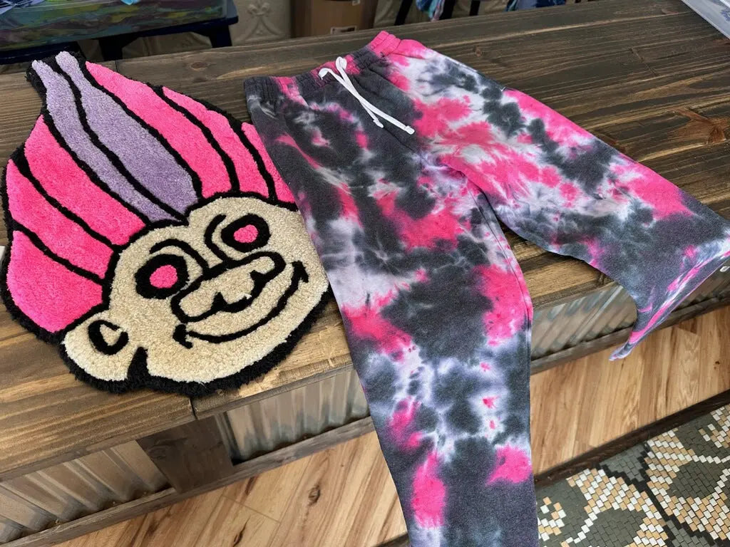 PRE-ORDER Black & Pink Joggers Dicey Dyes
